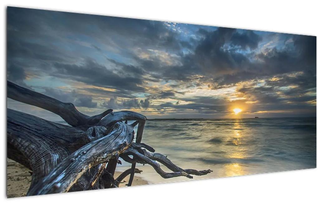Tablou cu marea în apus de soare (120x50 cm), în 40 de alte dimensiuni noi
