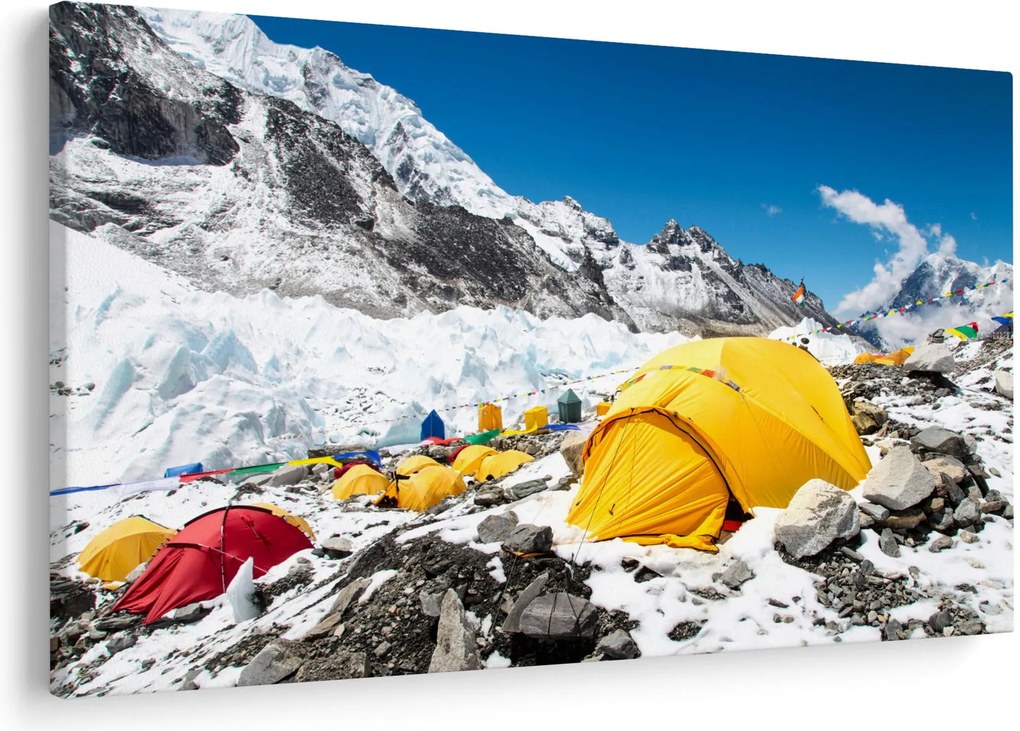 Tablou - Camping la munte (90x60 cm)