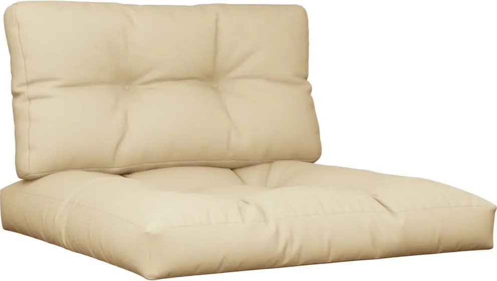 vidaXL Perne pentru paleți, 2 buc., bej, material textil