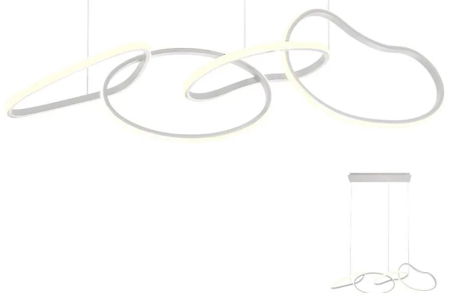 Redo 01-2594 - Lustră LED dimmabilă pe cablu BIAS LED/87,4W/230V 3000K albă