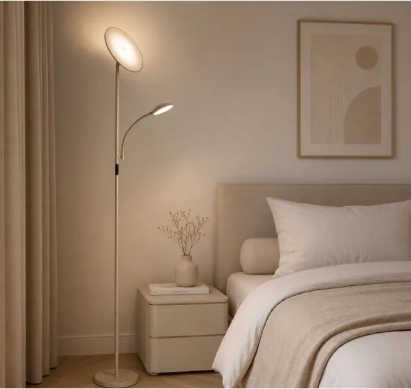Rabalux 74083 - Lampă de podea LED dimmabilă HALINA 23W/230V 3000/4200/6500 bej