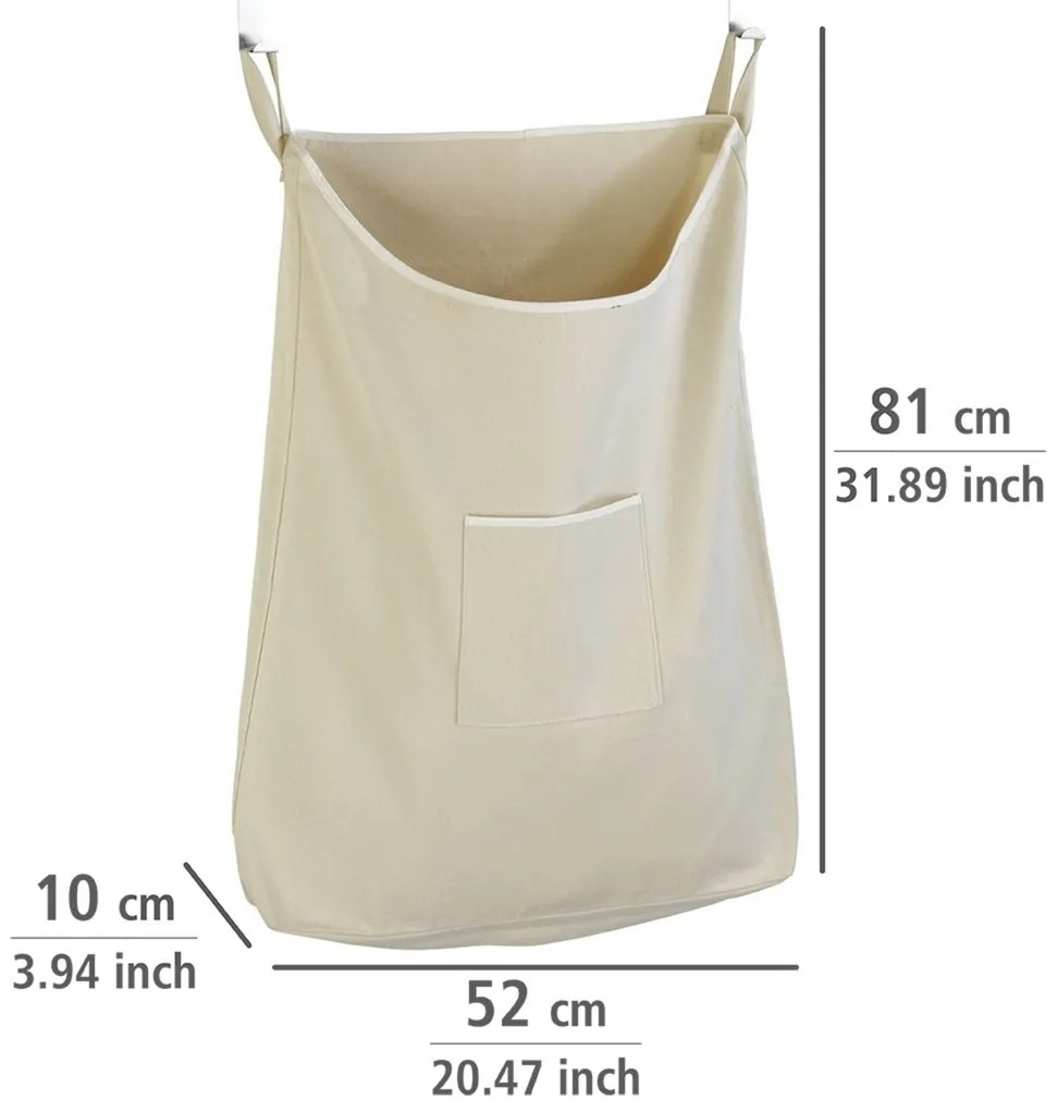 Wenko Sac de rufe din bumbac suspendat Canguro 65l