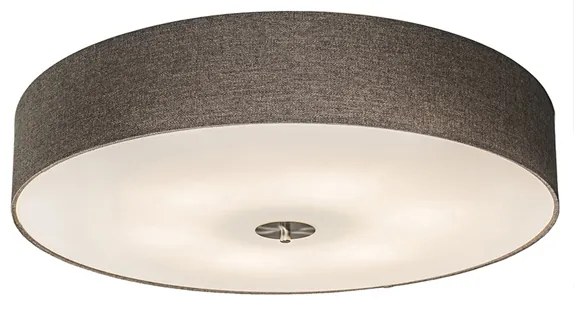 Plafonieră rustică taupe 70 cm - Drum Jute
