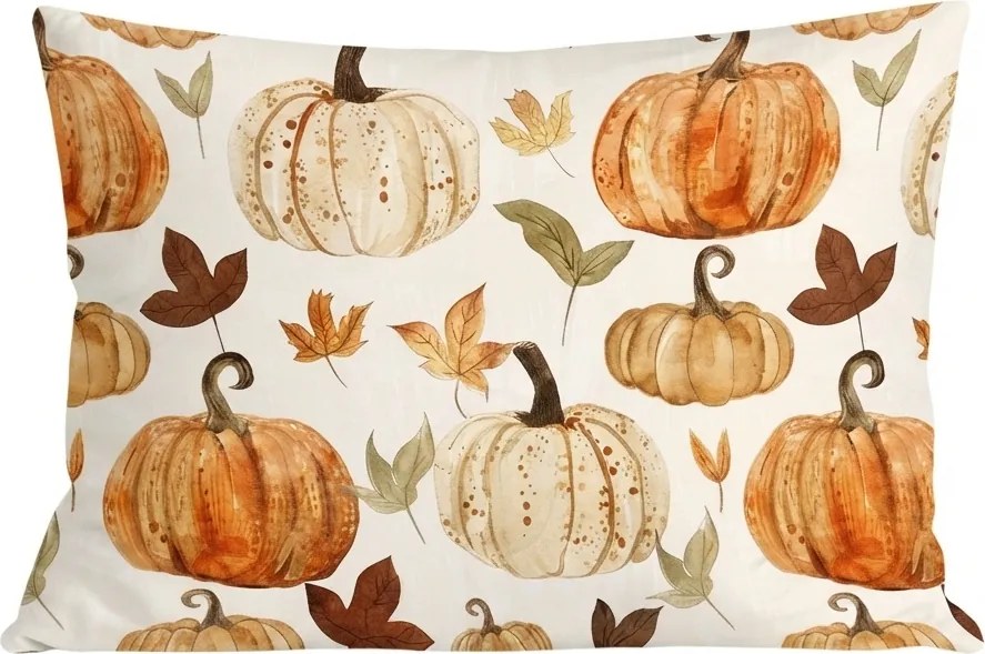 Fata de perna din flanel PUMPKINS & STRIPES 50x70 cm, colorata