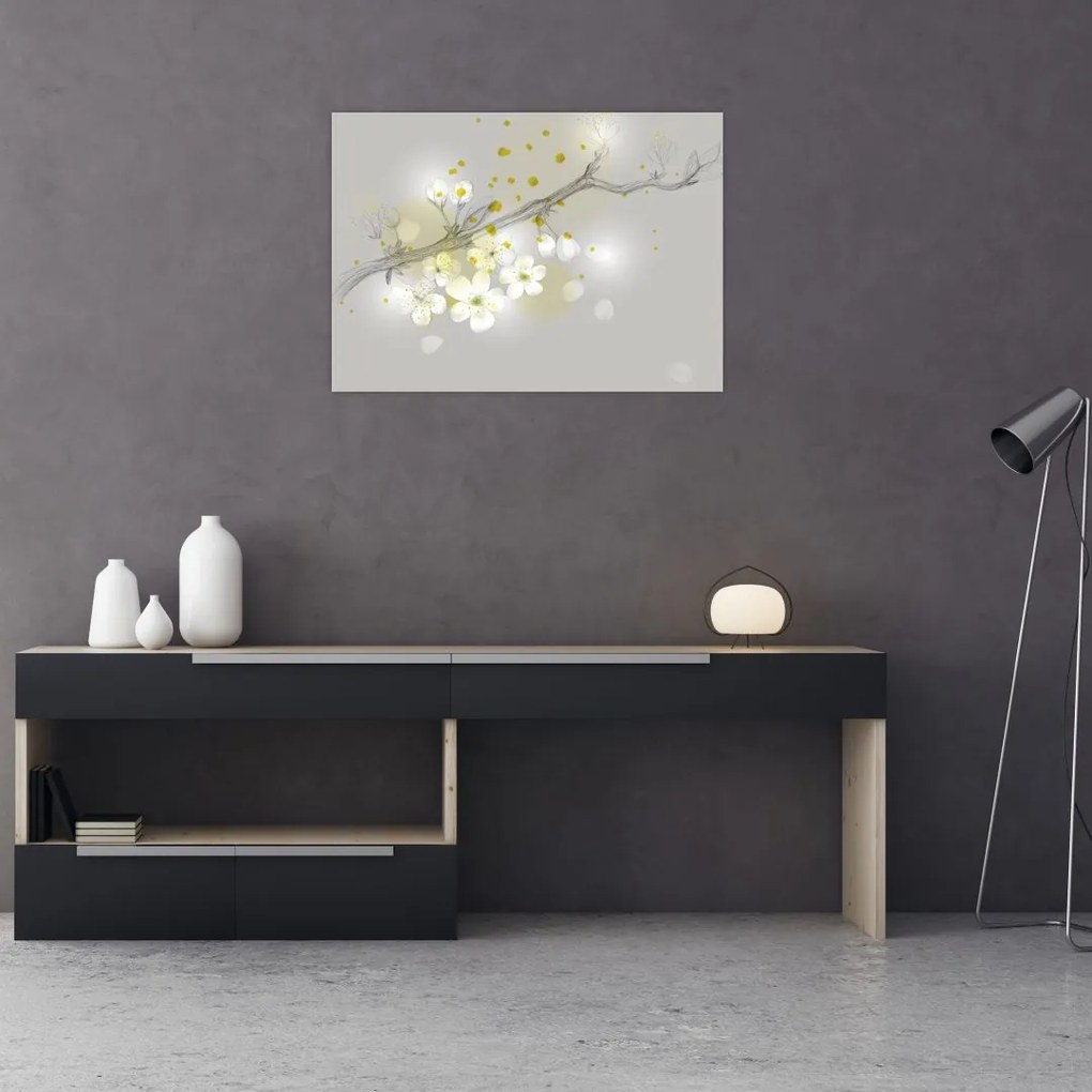 Tablou - Crenguțe înflorite (70x50 cm)