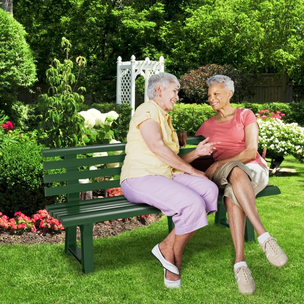 Bancă de grădină ORCHIDEA, 145x49x74cm, verde I.P.A.E-Progarden