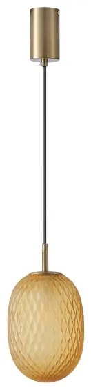 Lustră pe cablu 1xE14/25W/230V maro pr. 15 cm