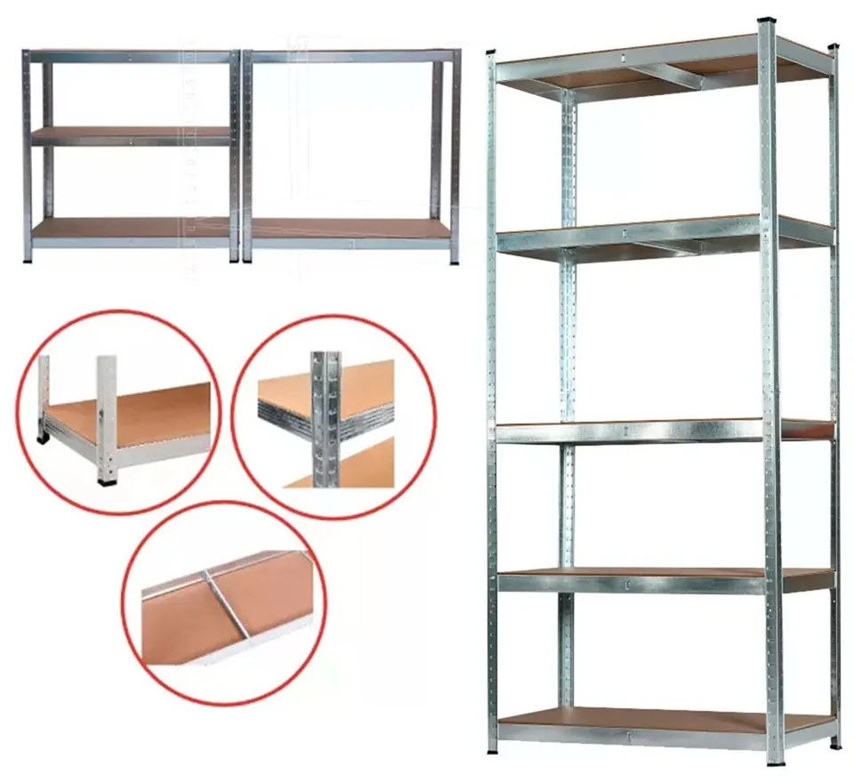 Raft rezistent 180x90x40 cm 175 kg cromat