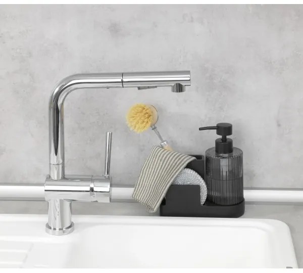 WENKO 54654100 - Organizator PINA, 16 x 17 cm, negru