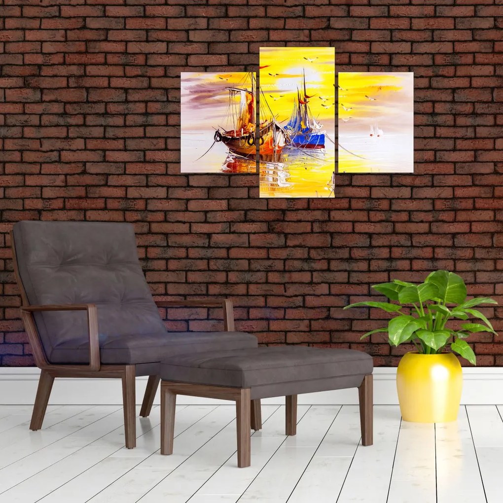 Tablou - Pictură barcă (90x60 cm)