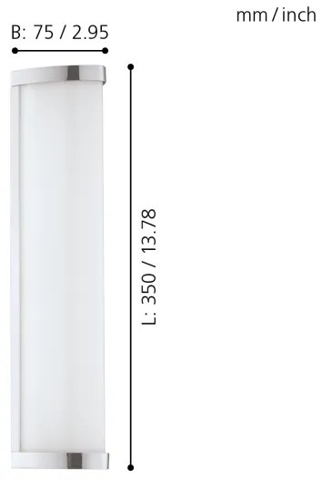 Aplică LED pentru baie Eglo 94712 GITA 2 1xLED/8W/230V IP44