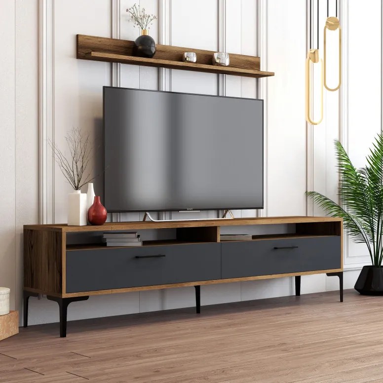 Comoda TV Istanbul - Walnut, Antracit