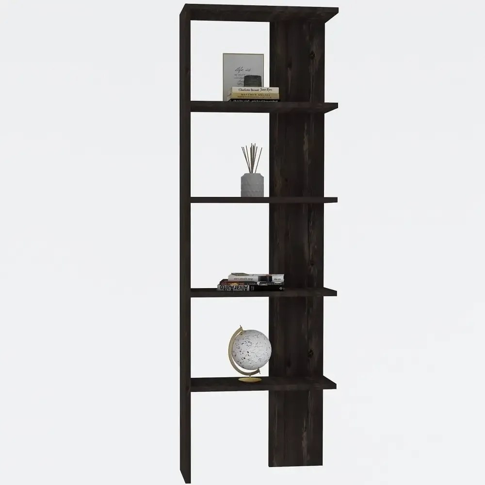 Biblioteca Evon  culoare antracit 160 cm