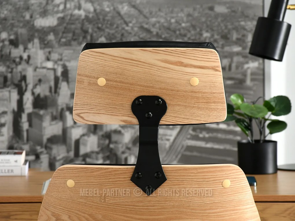 Fotoliu Franc (stejar negru + negru). Promo -23%. 1110507
