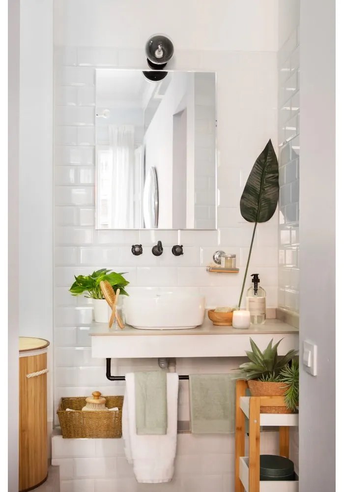 Coș rotund din bambus pentru rufe Compactor Round