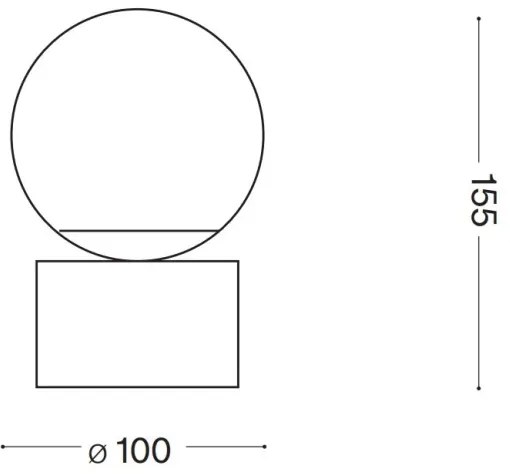 Lampă LED de masă Ideal Lux PERLAGE 1xG9/3W/230V auriu/alb