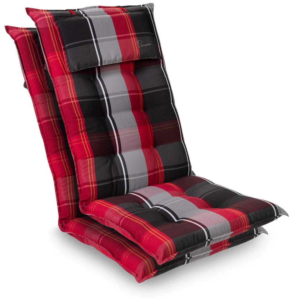 Sylt, pernă tapițată, pernă pentru scaun, spătar mai înat, poliester, 50 × 120 × 9 cm, 2 x pernă bancă