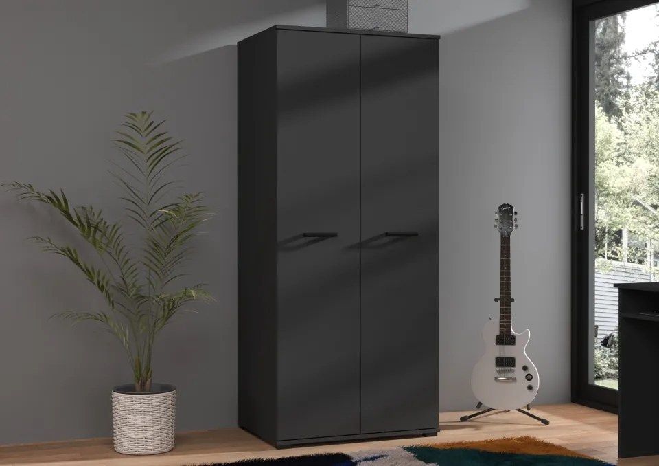 Dulap Frazio – 90x56x186 cm – Negru