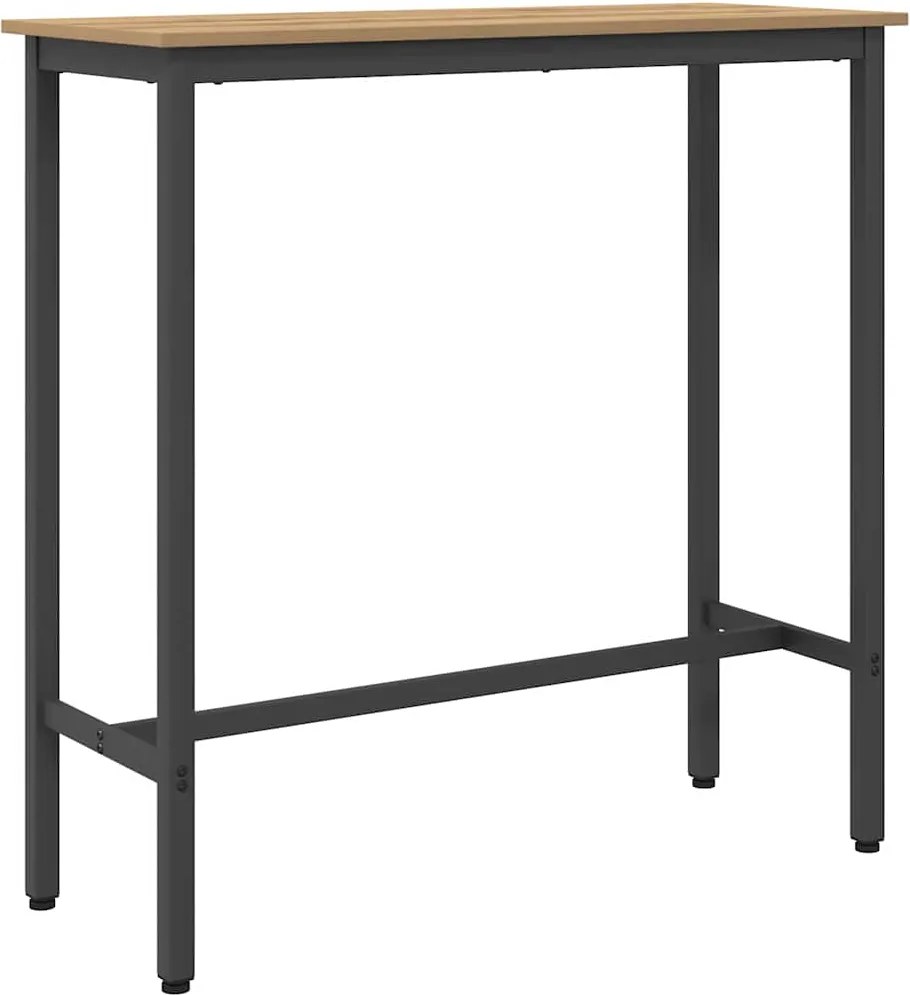 vidaXL masă Stejar Artizanal 100 x 40 x 100,5 cm