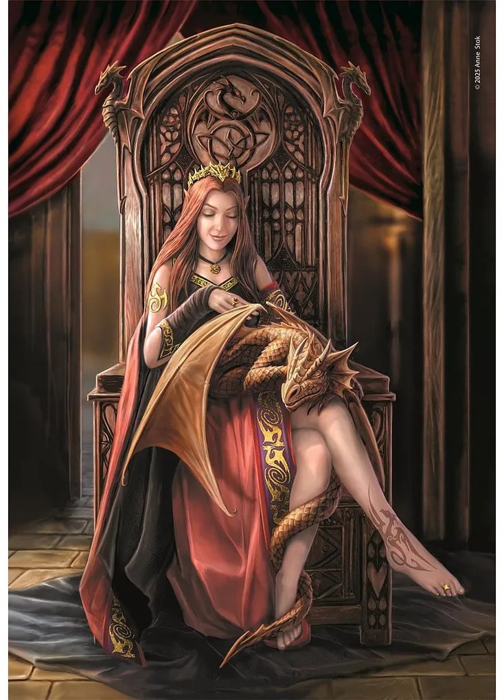 Fantasy Friends Forever Puzzle Compact 1000 de piese Anne Stokes de la Clementoni