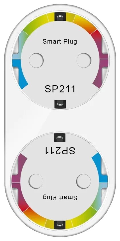 Priza smart dubla Gosund SP211, Control prin aplicatie, Programare si timer Putere max. 3680 W, Curent 16 A