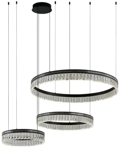 Candelabru din cristal cu LED reglabil, suspendat pe cablu THALIA LED/120W/230V 3000-6000K + telecomandă