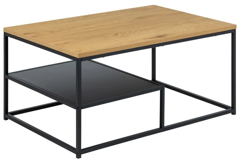 Măsuță de cafea în culoare naturală cu blat cu aspect de lemn de stejar 60x90 cm Gila – Actona