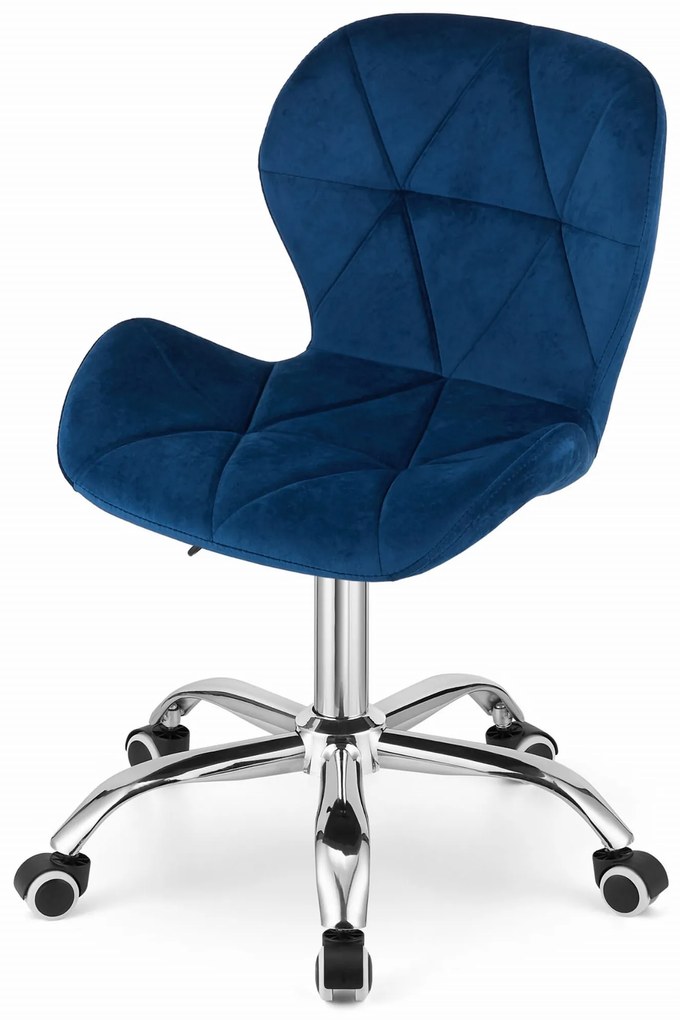 Scaun de birou AVOLA VELVET albastru