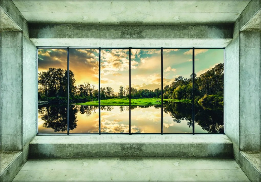 Fototapet - Privie spre lac (152,5x104 cm)