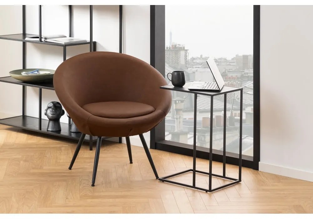 Măsuță auxiliară cu blat cu aspect de marmură 43x35 cm Infinity – Actona