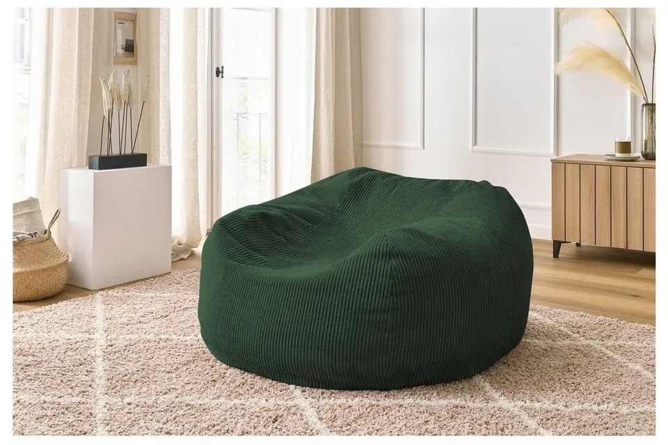 Fotoliu bean bag verde Voltaire – Bobochic Paris