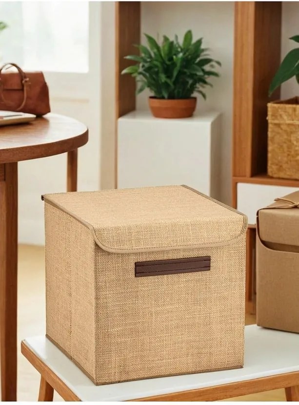 Cutie de depozitare din pâslă, Aberto Design, Culoare: Natural