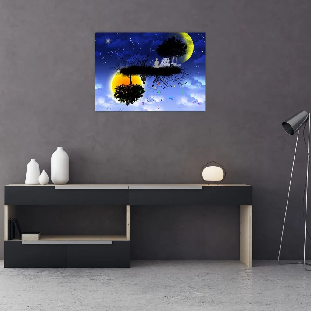 Tablou - Reflecția echilbrului (70x50 cm)