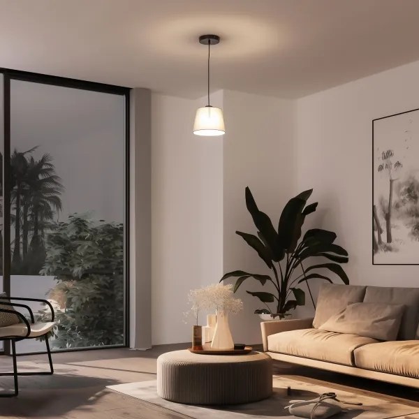 Brilagi - Lustră LED suspendată CERIA pe cablu, 1x E27, 40 W, 230 V, Ø 20,5 cm, gri