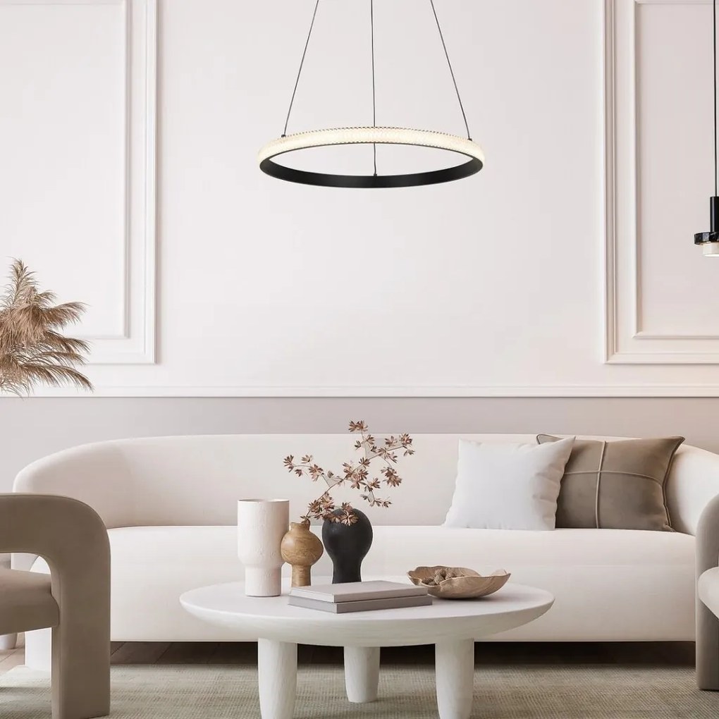 Lustra suspendata LED inelara Grete 50cm
