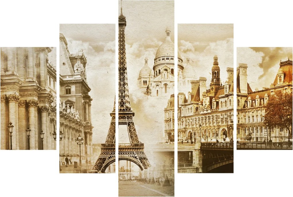Tablou - Monumente din Paris (150x105 cm)
