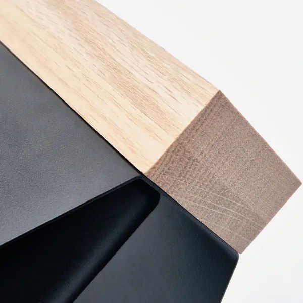 Plafonieră ESME 2xE27/15W/230V negru/stejar