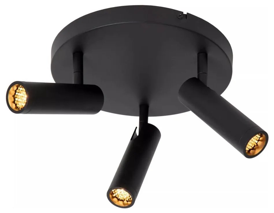 Lucide 22974/13/30 - Spot GRADO 3xGU10/12W/230V, negru