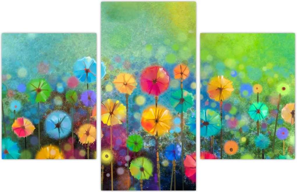 Tablou - Flori abstract (90x60 cm)