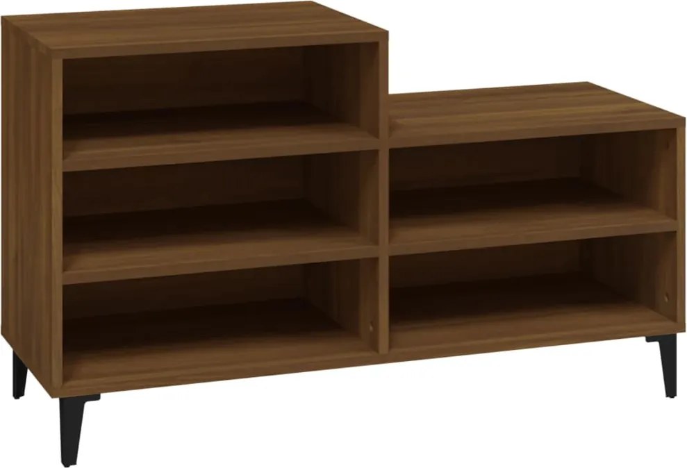 vidaXL Pantofar, stejar maro, 102x36x60 cm, lemn prelucrat