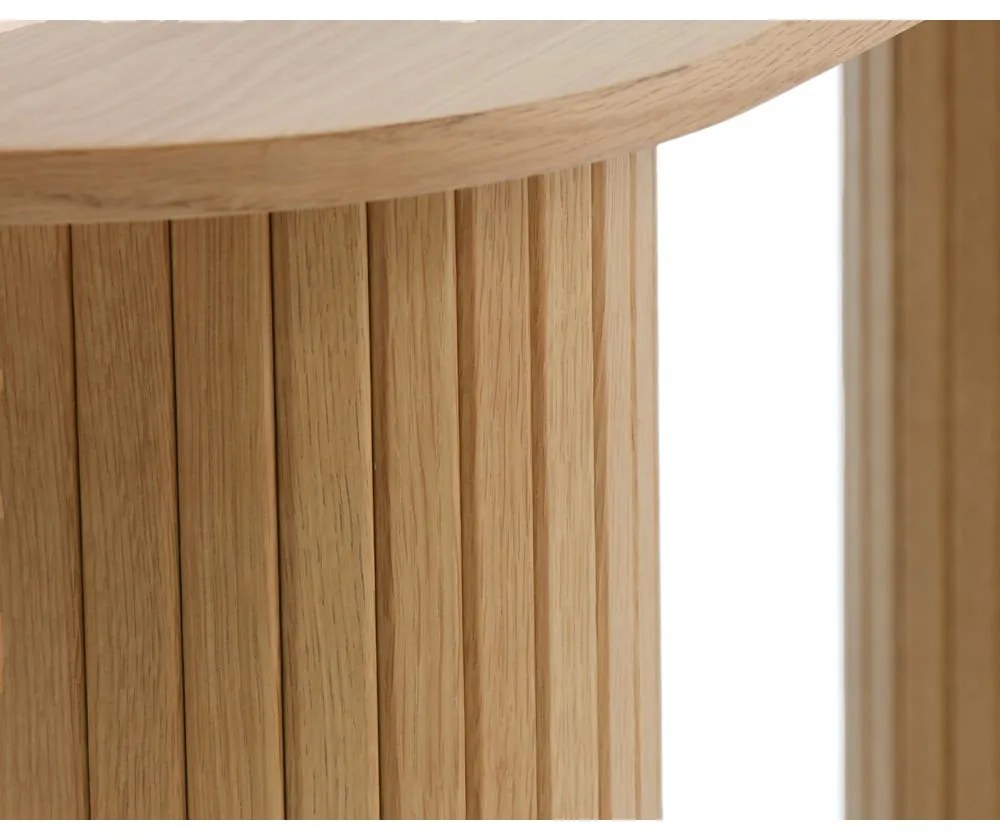 Masă consolă în culoare naturală 40x130 cm Nola – Unique Furniture