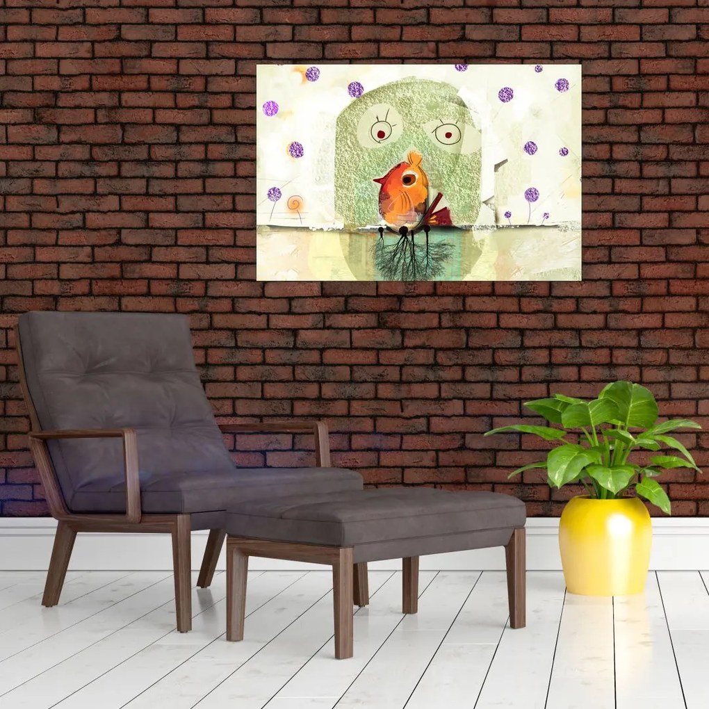 Tablou - Sufletul unei păsări (90x60 cm)