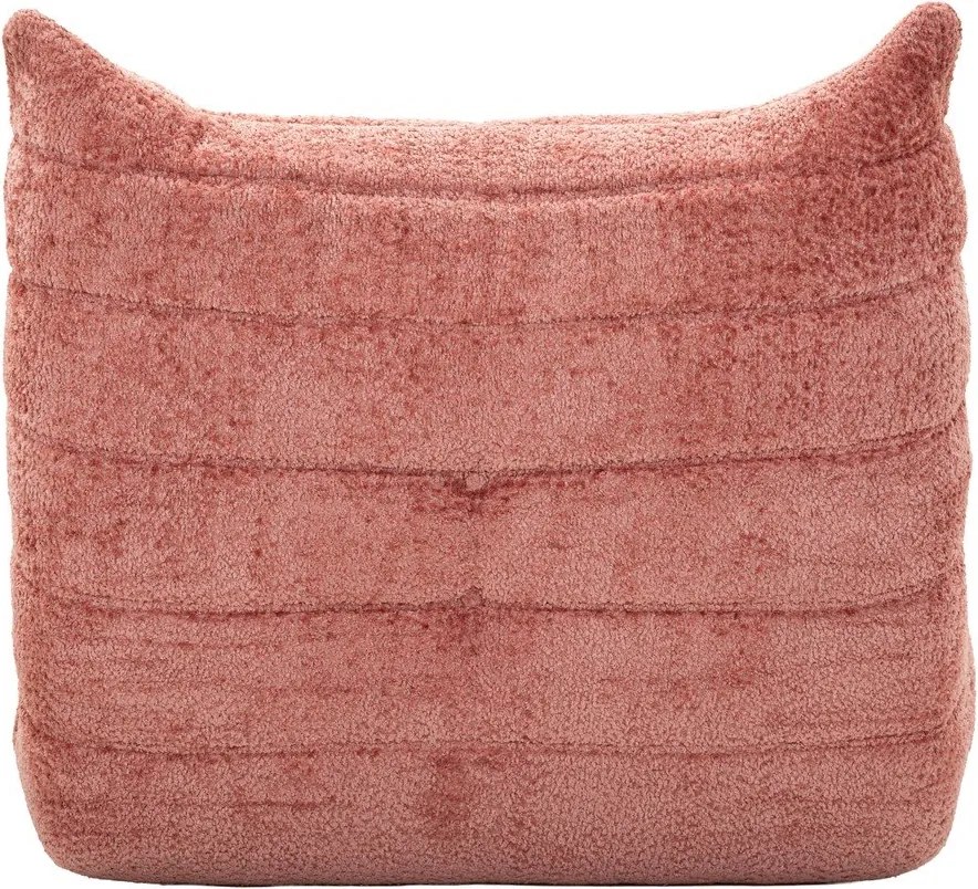 Fotoliu bean bag roz cu tapițerie din țesătură bouclé Mask – Mauro Ferretti