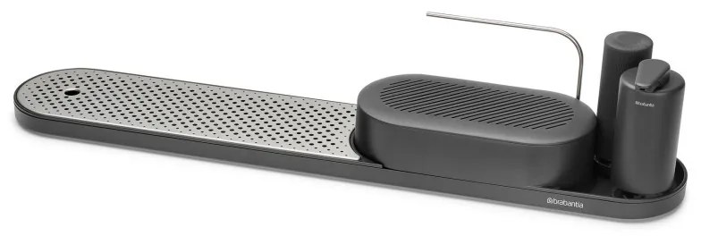Organizator chiuveta Brabantia SinkStyle Set 1008496, 4 piese, Finisaj mineral, Rezistent la coroziune, Gri