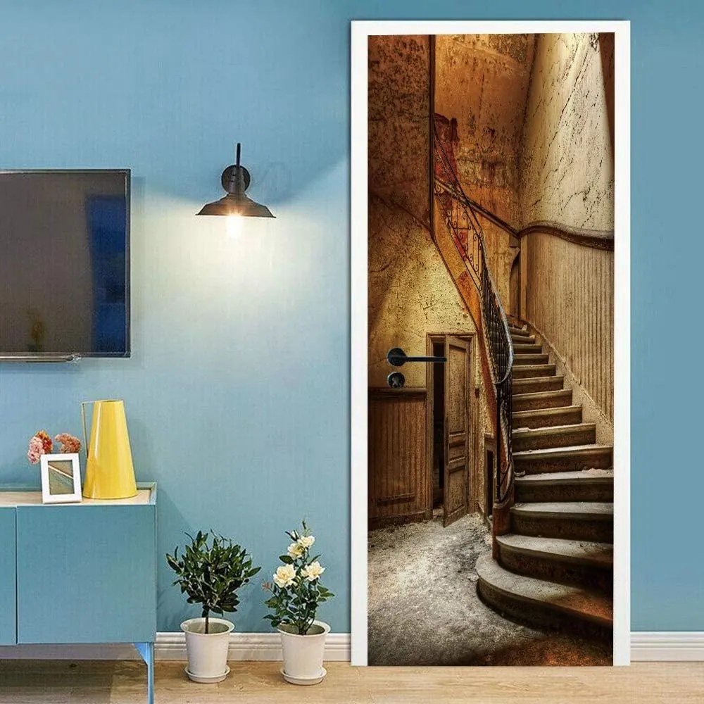 Fototapeta pentru usa MONAMOUR STAIRS 86x200 cm