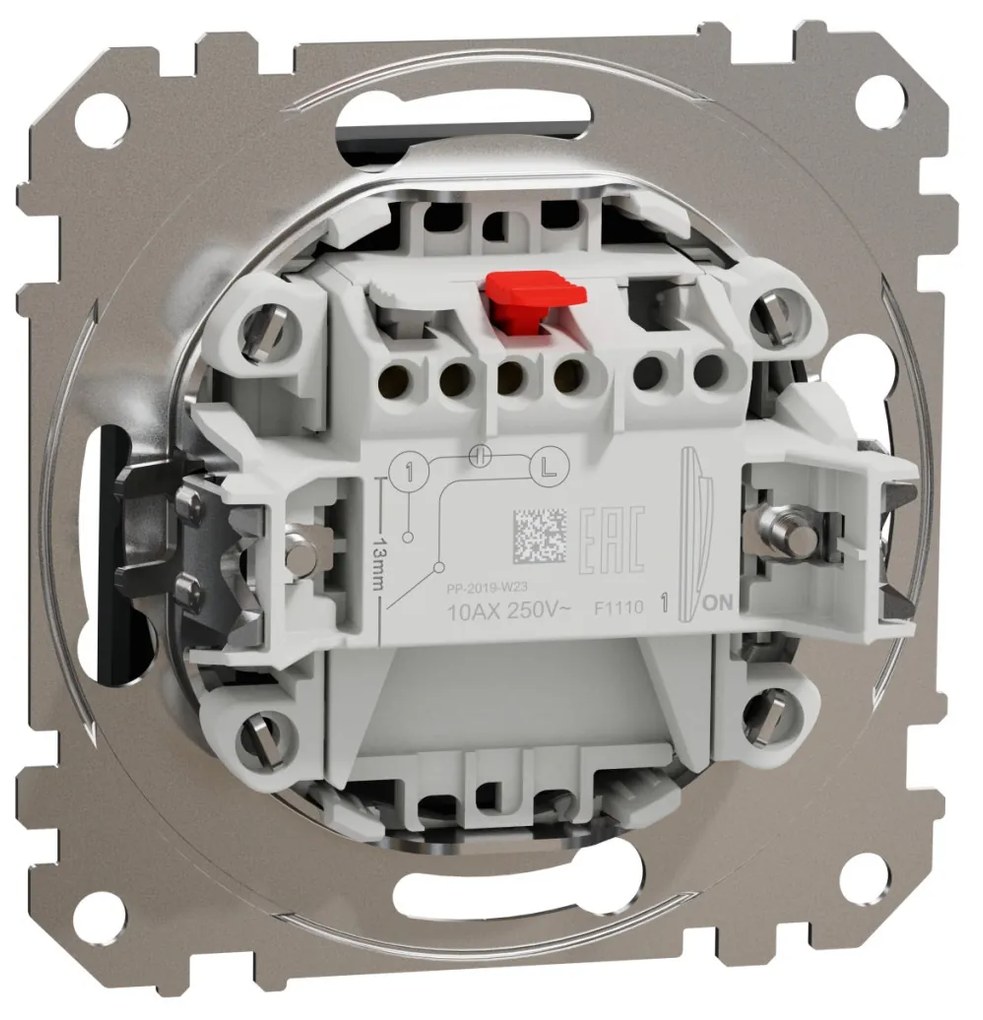 Intrerupator simplu, 10A, IP20, Antracit, Schneider Sedna Design