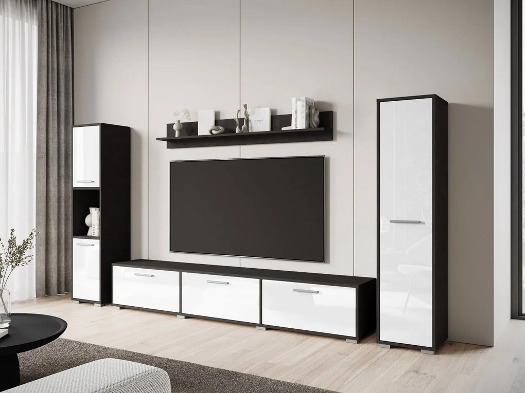 Mobilier living Ikinra XL (matera + lucios Alb) . 1104552