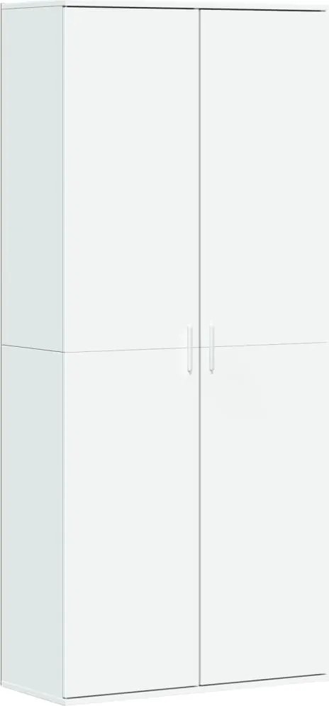 vidaXL Dulap înalt, alb, 80x35x180 cm, lemn prelucrat