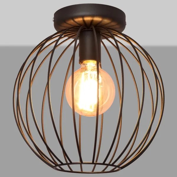 Lustră aplicată MERCURE 1xE27/15W/230V d. 30 cm neagră