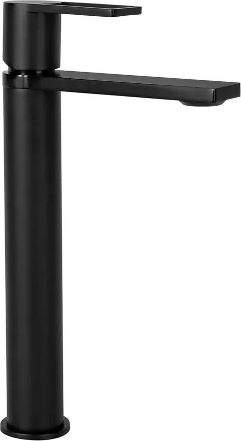 Baterie lavoar inalta Rea Flip negru mat